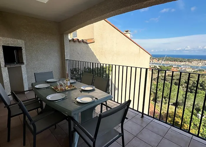 Maison Climatisée Familiale à Port-vendres - Fr-1-309-497 Hébergement de vacances